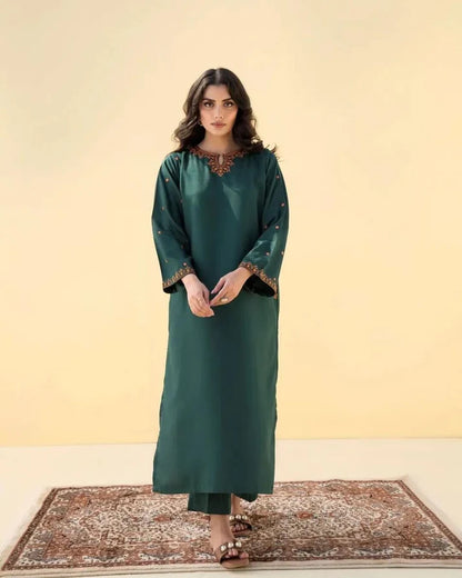 GREEN EMBROIDERY 2 PEACE